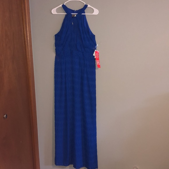 NINE WEST BLUE DRESS SIZE 4! NEW WITH TAGS ON IT. SMOKE FREE HOME - Picture 4 of 10